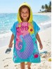 Kids Mermaid Patterned Hoodie Towel